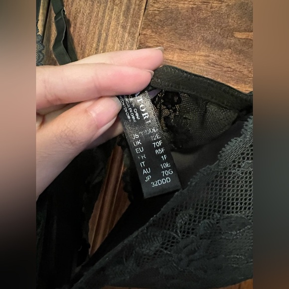 Natori Green Cherry Blossom Lace Bra Size 36DDD - Picture 4 of 10